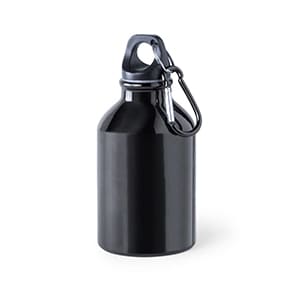 Henzo. small 330ml Black Metal bottle quickdraw. Blank