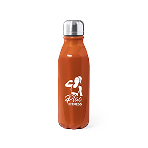 Ran. Branded 550ml Orange metal bottle glossy finish. 1 color