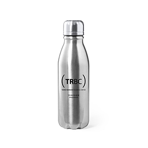 Ran. Branded 550ml Silver metal bottle glossy finish. 1 color