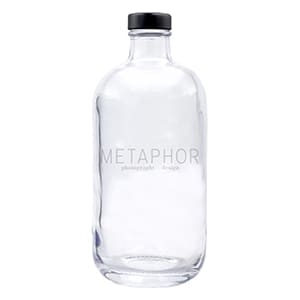 ERA 500. Customized glass bottle black cap. Laser print