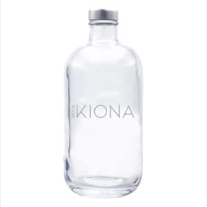 ERA 500. Customized glass bottle silver cap. Laser print