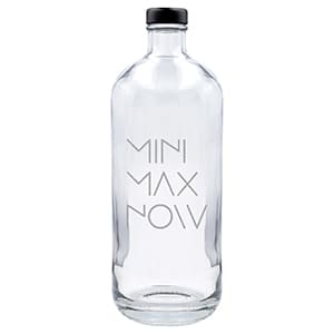 ERA 700. Customized glass bottle black cap. Laser print