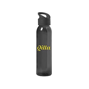 Tislit. Customized 470ml Black glass bottle. Permanent vitrified 1 color