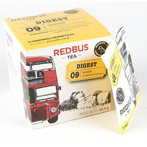 15 Redbus pyramids of Digest in a standard carton box