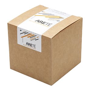 Personalized box with 15 Redbus pyramids of Rooibos. Full color label
